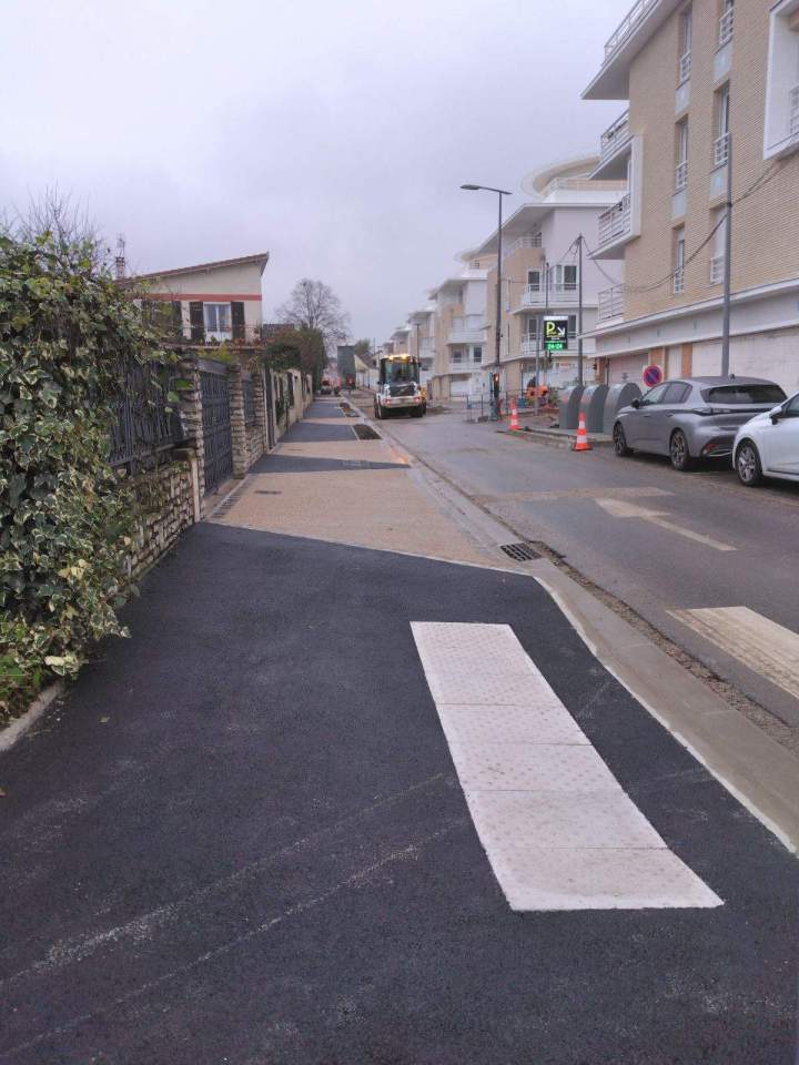 Aménagement trottoir Val d'Oise