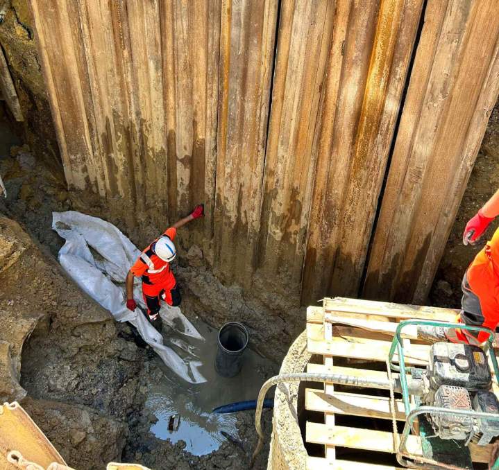 Travaux d'assainissement en cours Val-d'Oise